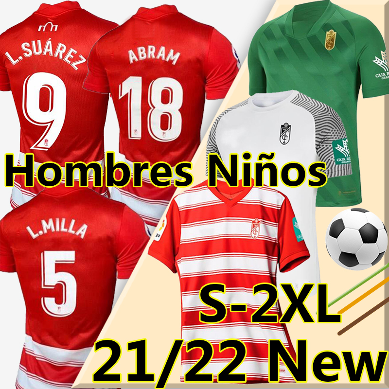 

21/22 Granada CF soccer jerseys MOLINA soro Germán L. Suárez A.PUERTAS 2021 2022 DOMINGOS D. D.MACHIS AZEEZ C.NEVA home away 3rd men+kids kit shirt Football uniforms, 21-22 home
