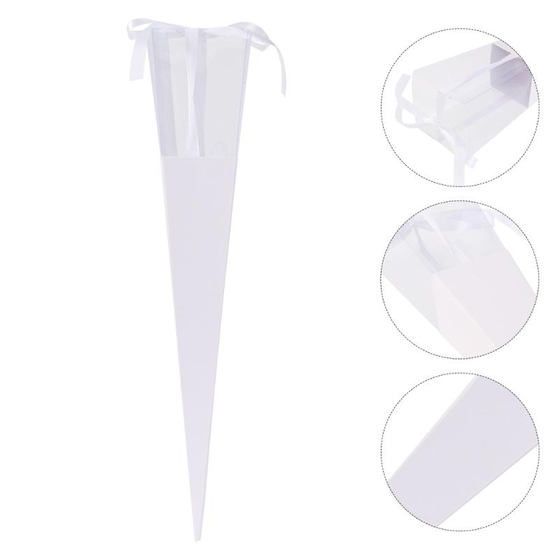 

5pcs Exquisite Single Rose Wrapping Box Rose Packing Bag For Valentine's Day