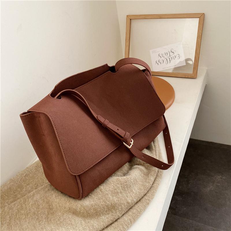 

vintage Fashion Large Tote bag 2021 New High Quality Matte Leather Women's Designer Handbag High capacity Shoulder Messenger Bag, Black
