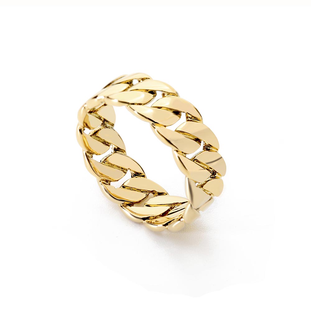 

VAROLE Punk Hollow Chain Rings For Women Gold Color Ring Fashion Jewelry Friend Gifts Anillos Mujer