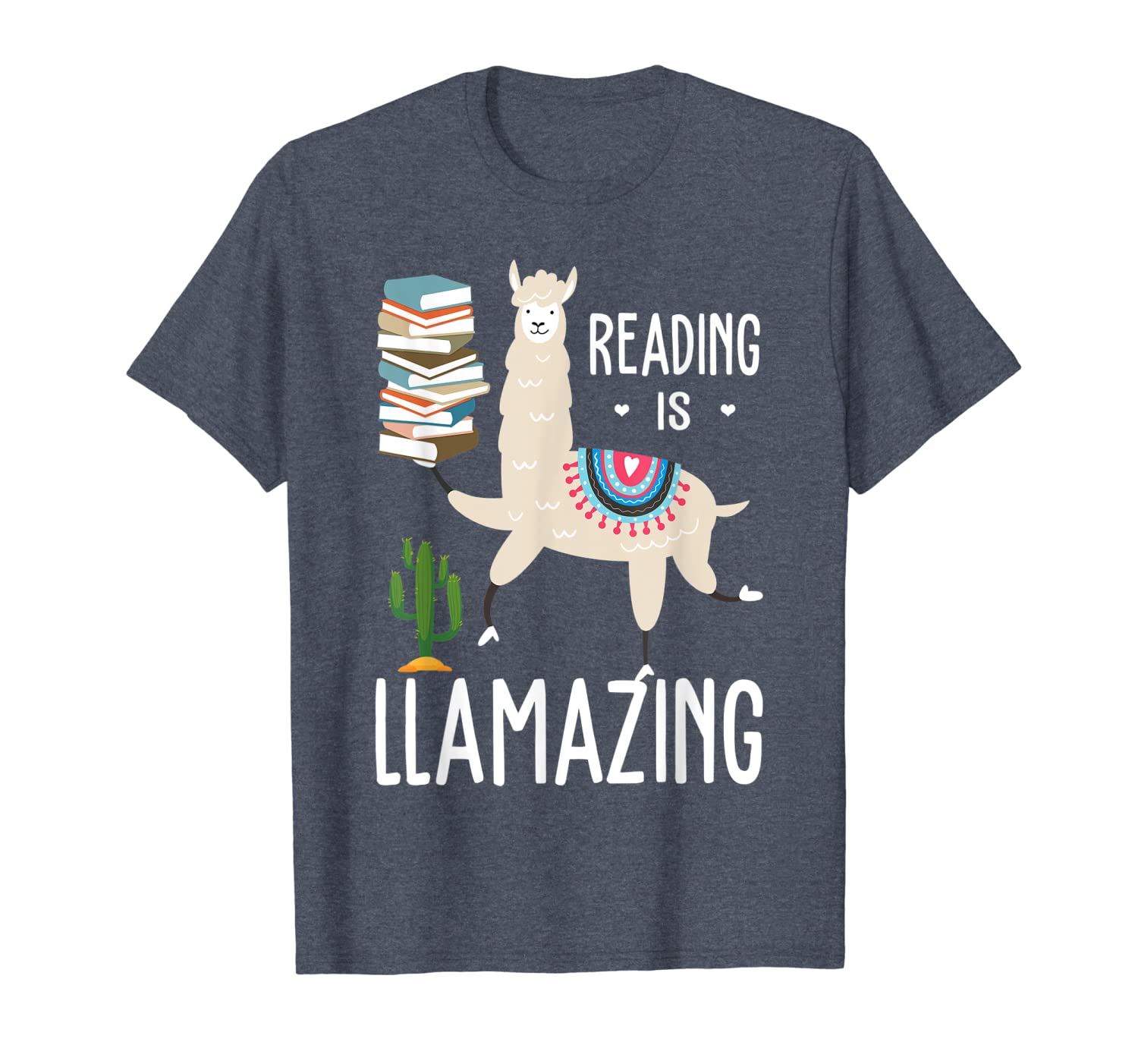 

reading is llamazing llama reading books lovers t-shirt, White;black