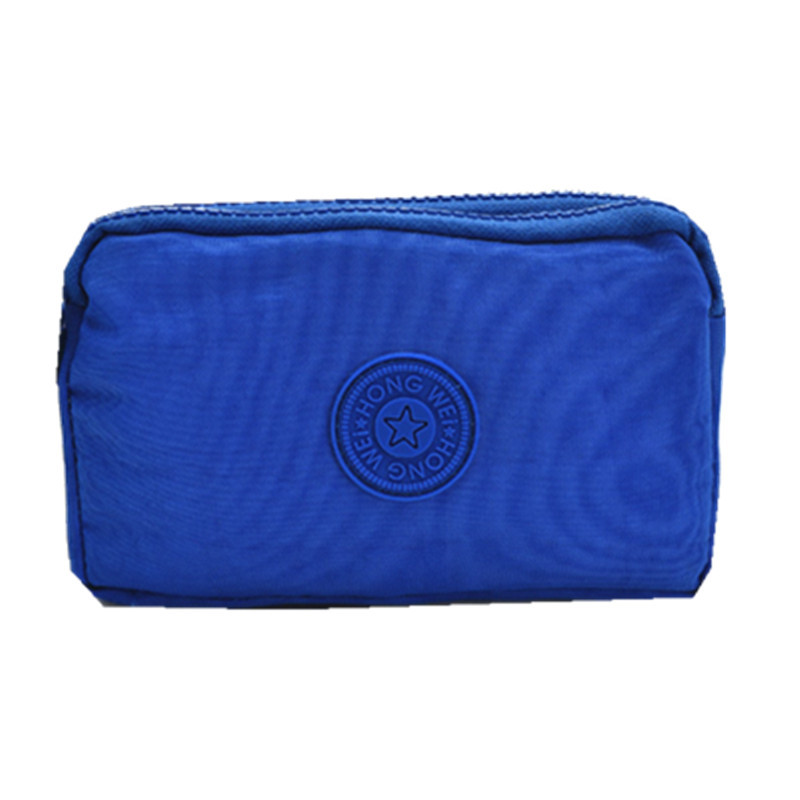 

Fashion Clutch Bags Three Zipper Large Capacity Bestselling Pure Color Coin Purse Key Case Large Screen Mobile Phone Canvas Multi-purpose Fe, Red;black