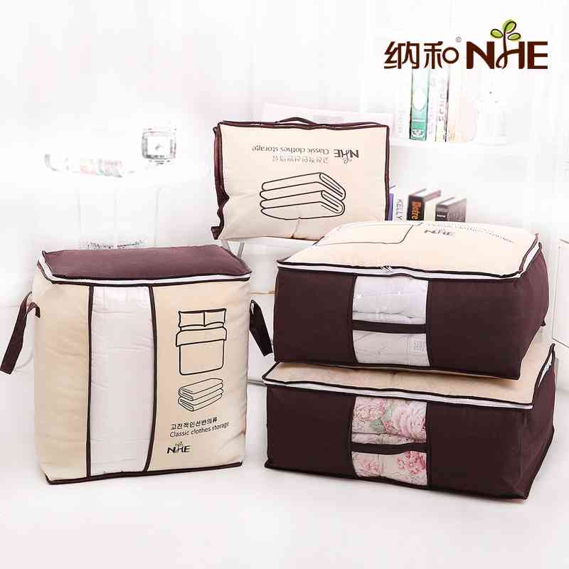 

Quilt large, medium small clothing finishing portable moisture-proof and dust-proof storage bag for quilt, Angel bear