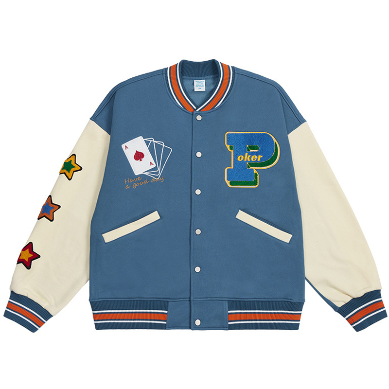 

Men' Jackets Vintage Streetwear baseball jacket of men high quality embroidered towel gathering varsity couple winter watch bomber M3IA, 1# shoe box