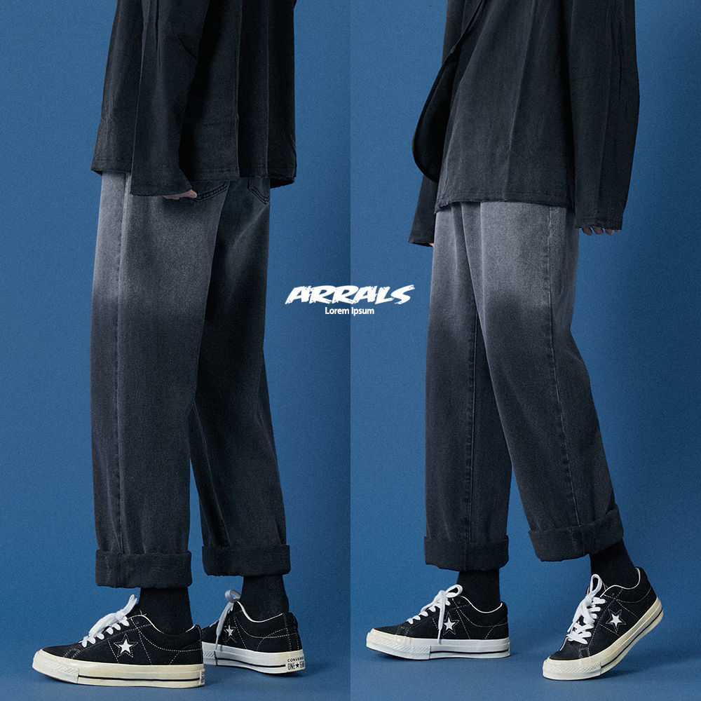 

2021 New Male Folgy Homme Casual Fashion Classic Trend Cargo Pocket Biker Jeans Blue/black Denim Size S-2xl Pants Ae5y