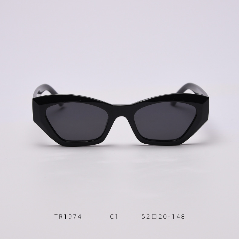 

Swanwick polarized sun glasses cat eye irregular fashion vintage sunglasses women European leopard white female party gifts wholesale wholesale, White;black