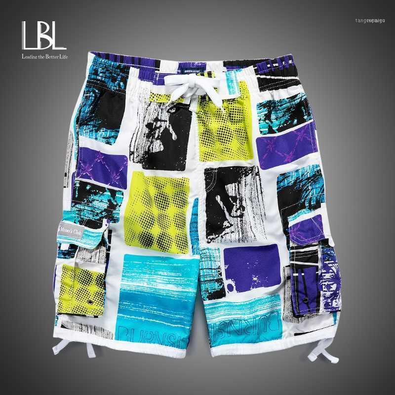 

Men's Shorts Summer Mens Polyester 2021 Fashion Beach Breathable Quick Dry Loose Casual Hawaii Printing Man Plus Size1, White;black