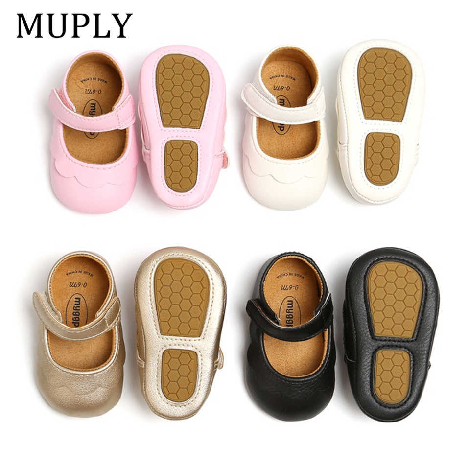 

Baby Moccasins Baby Girl Shoes PU Leather Shoes Soft Sole Anti-slip First Walkers born Girls Pink White Black Shoes 210722