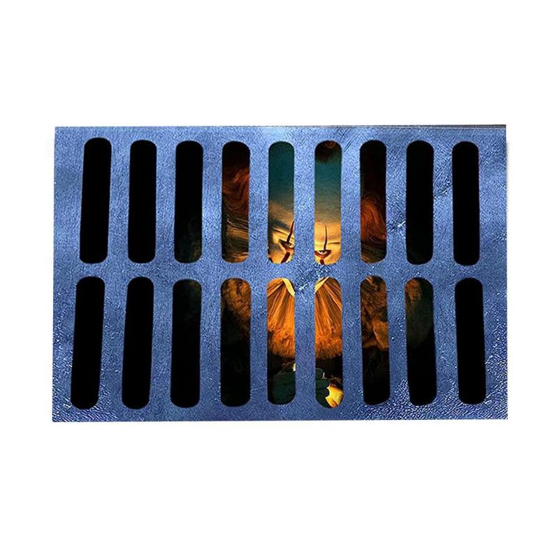 

Carpets Unique Halloween 3D Clown Door Mat Scary Welcome Mats Outside Area Rug Bath Hearth Floor Stair Carpet, 50x80cm