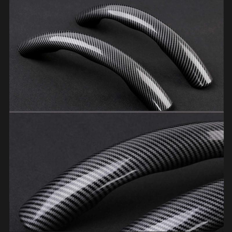 

Steering Wheel Covers 2x Interior Car Decor Protector Carbon Fiber Breathable Anti-Slip Design