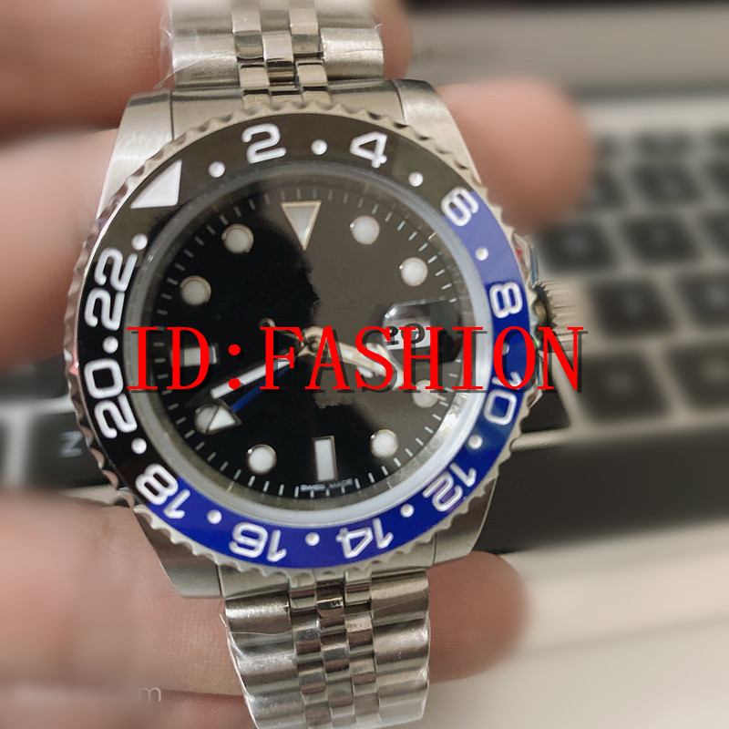 

Mens watch Wristwatch Blue Black Ceramic Bezel Stainless Steel Watche 116710 Automatic GMT Movement Limited Jubilee watcheses Master, As picture