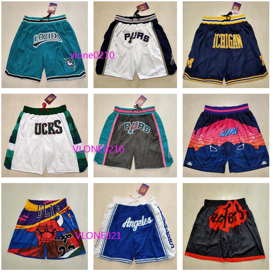 

Men' casual fashion sports shorts Spurs Coconut Bulls #S-XXL