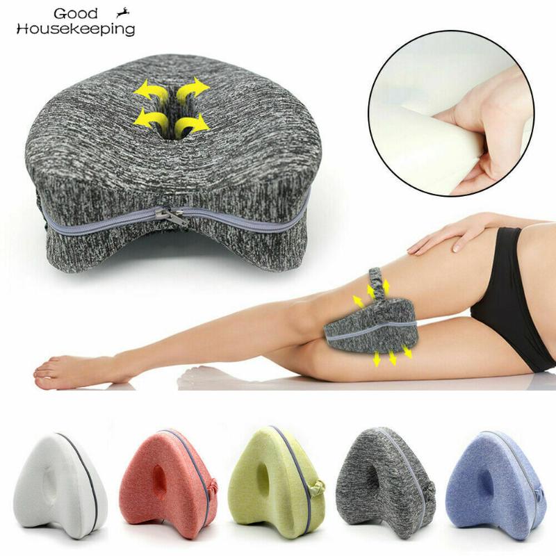 Oreiller grossesse orthopédique pour maison de couchage mousse jambe jambe de coussin de coussin de coussin Sciatica hanche portable avec taie d'