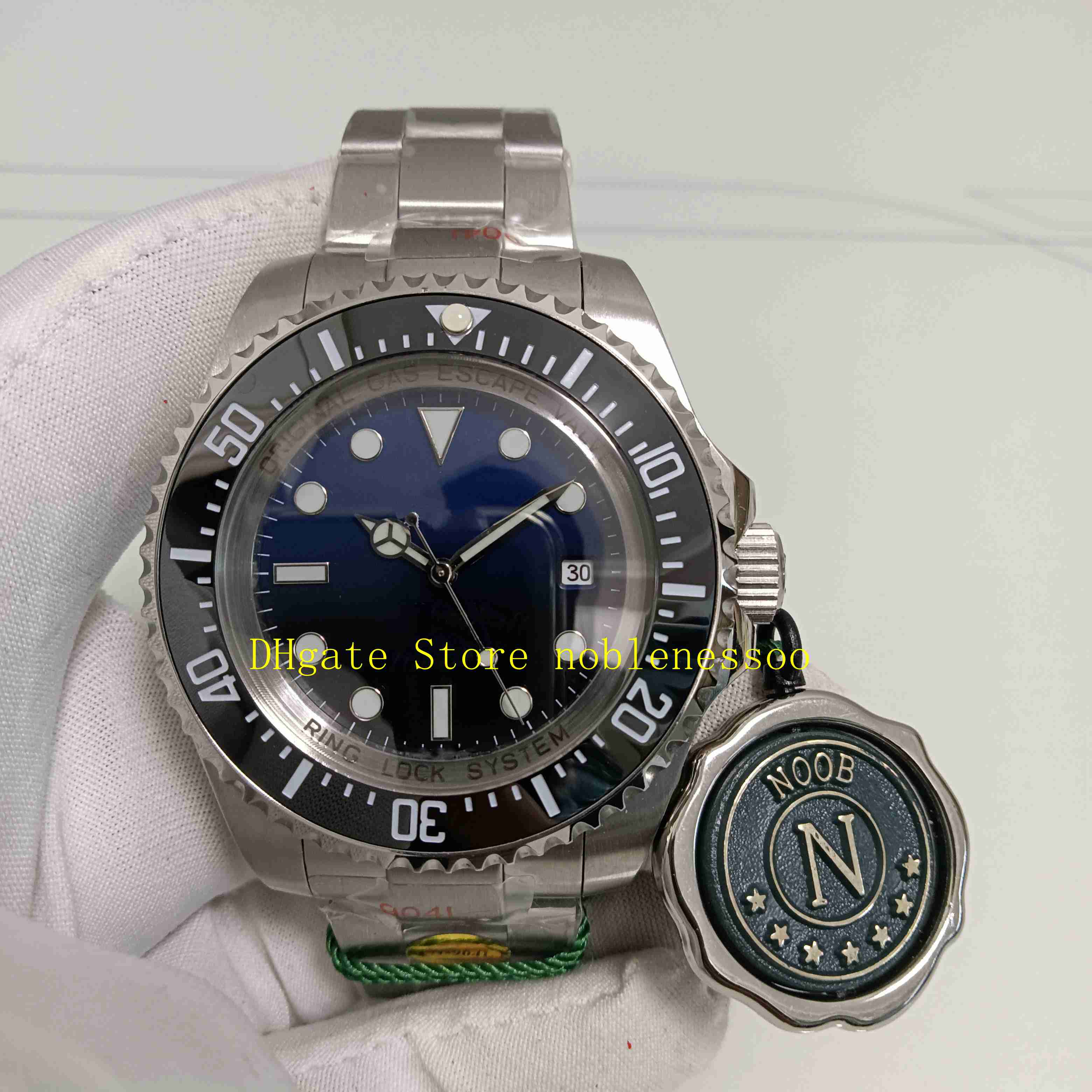 

2 Color Real Photo N Factory Watch 904L Steel Men 44mm 126660 Black Blue Dial Ceramic Bezel Bracelet 116660 NoobF 2813 Movement Automatic Mechanical Mens Watches, 01