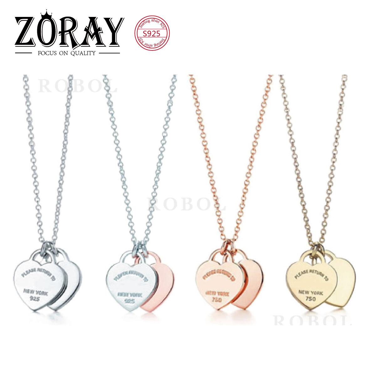 

tiff925 Sterling Silver Classic Heart Pendant Necklace Elegant Woman Jewelry Free Shipping Original LOGO 925 Silver Necklace