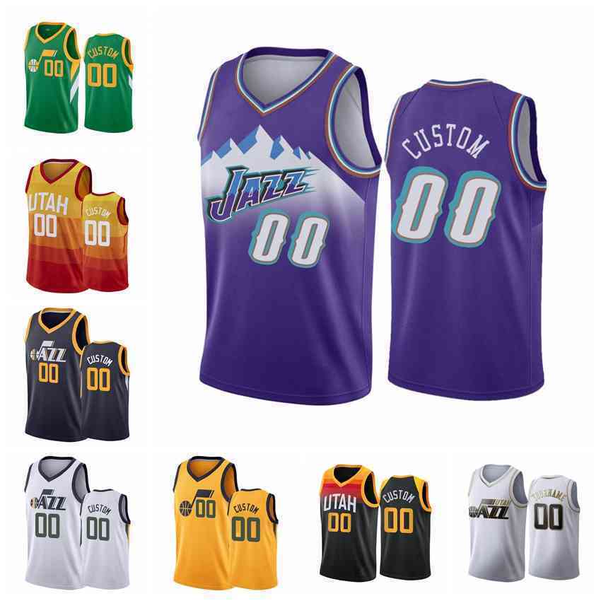 

Utah's Jazz's MEN Custom 2020-21 Earned NBA's Basketball Green #00 Jersey, Black;red