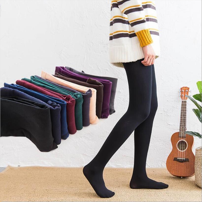 

aprmhisy fashion autumn winter warm women leggings solid elastic stretch soft velvet pants, Black