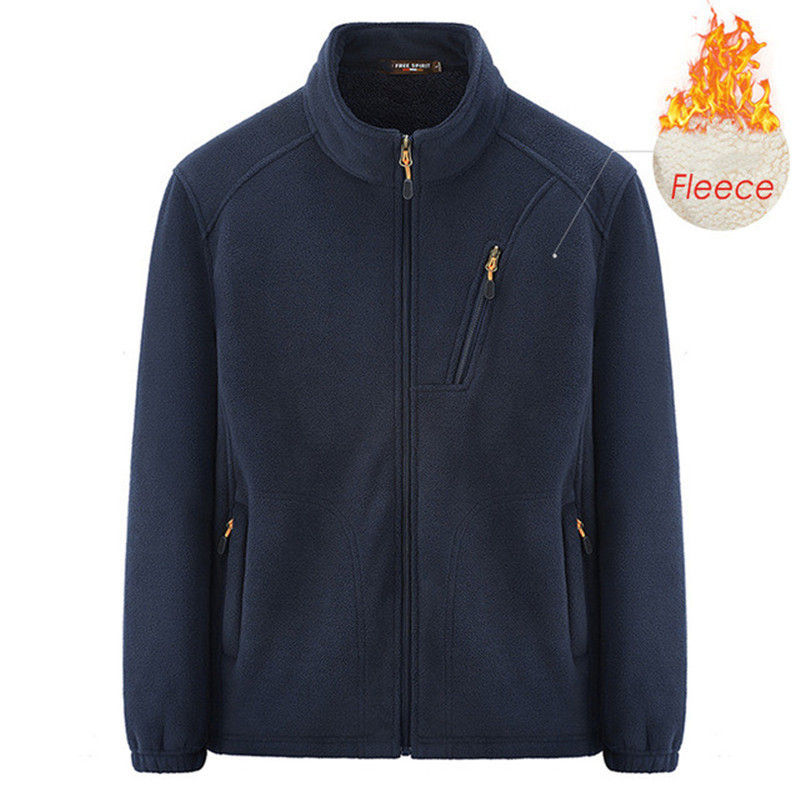 

New 2021 Autumn Outwear Thick Warm Fleece Parkas Spring Casual Outfits Tactical Jacket Coat Men Plus Size Uqu1, Gray
