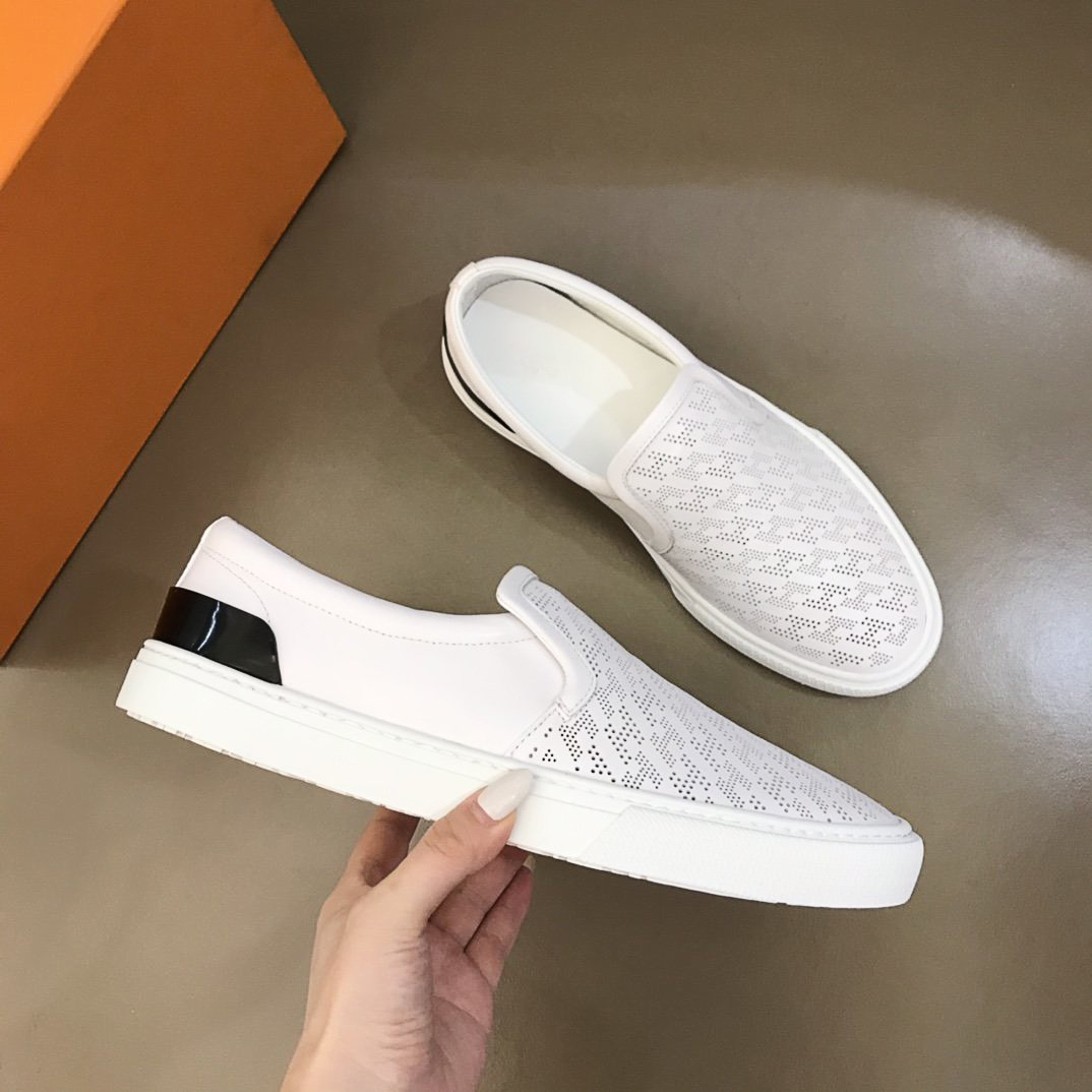 

paris brand mens casual shoes genuine leather triple yellow high trainer men fashion leisure sneaker with box q1, Red;white