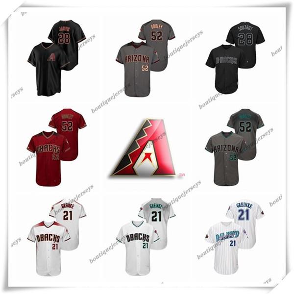 

custom Men Women Kids Arizona Diamondbacks 28 Bryce Jarvis 28 Souzbot 52 Zack Godley 21 Greinke Home Baseball Jerseys