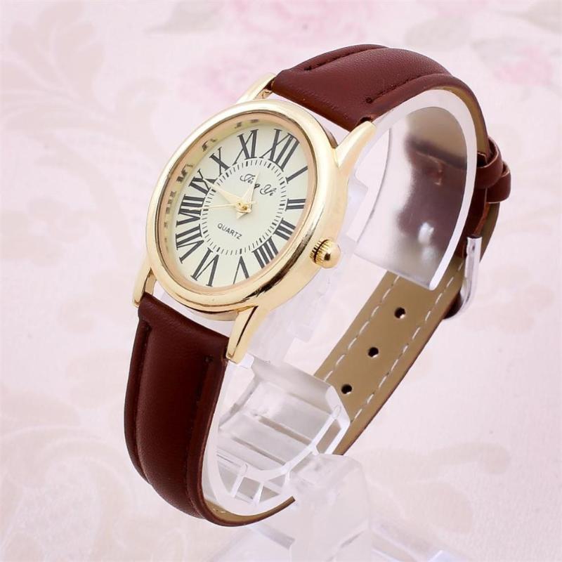 

Wristwatches Fashion Clock Womens 2021 Ladies Glass Mirror Alloy Rome Belt Simple Casual Quartz Watch Pointer Montre Femme F65, Red