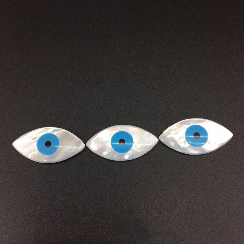 

Pendant Necklaces 20pcs Big Size 10*20mm Blue Eye Bead For Necklace