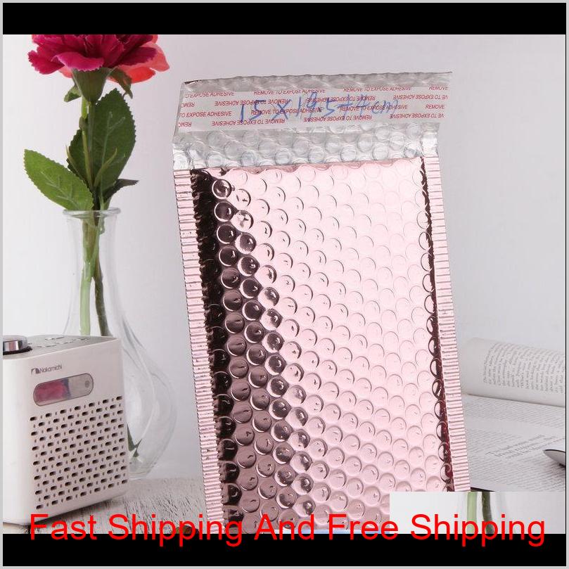 

Rose Gold Bubble Envelope Package Bag Rose Gold Foil Shockproof Bubble Mailer Gift Packaging Wedding Bbyvvw Yrc3G Xclsb