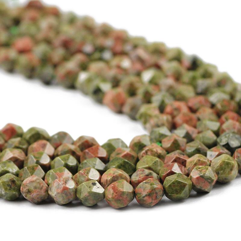 

Other Faceted Natural Unakite Big Stone 8MM 44pcs Spacers Charms Loose Beads For Jewelry Making DIY Bracelets Pendants Findings