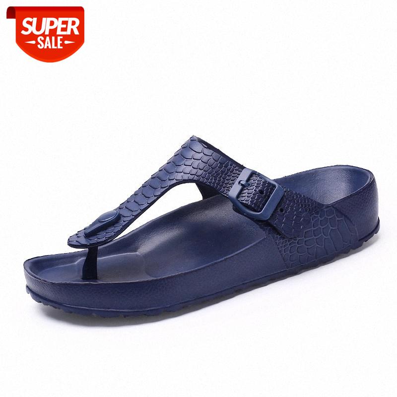 

Men Flip Flops Summer Shoes Man Outside Beach Slippers EVA Light Soft Slippers Women Footwear Plus Size Male Sandals Flat Shoes #Ra1g, Black