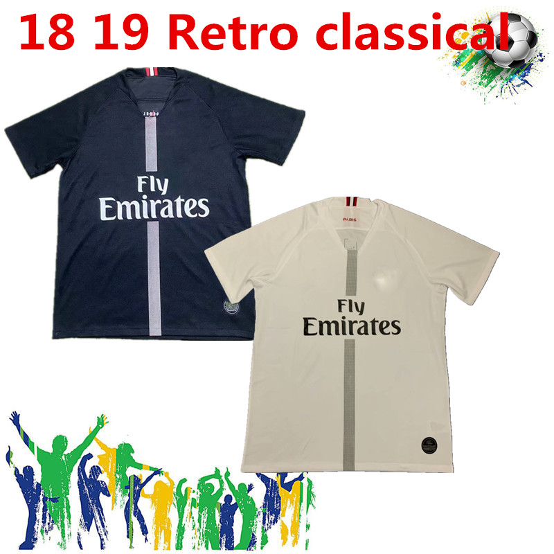 

TOP Thai 1998 1999 retro home #7 MBAPPE Soccer Jersey 1998 CAVANI 9# soccer shirt VERRATTI CAVANI Football uniforms, Black;yellow