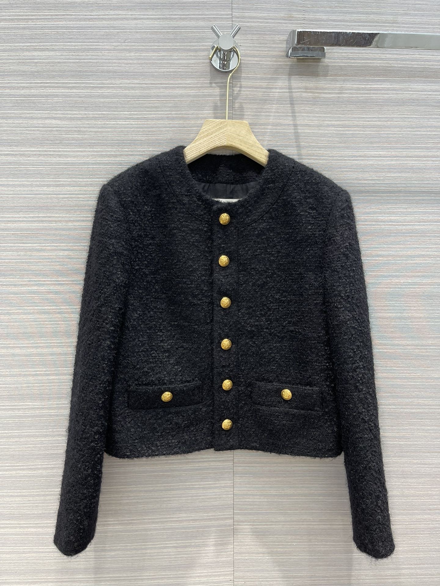 

Milan Runway Jackets 2021 Autumn Winter O Neck Long Sleeve Panelled Women' Coats Designer Brand Same Style Outerwear 10-3-2, Picture color