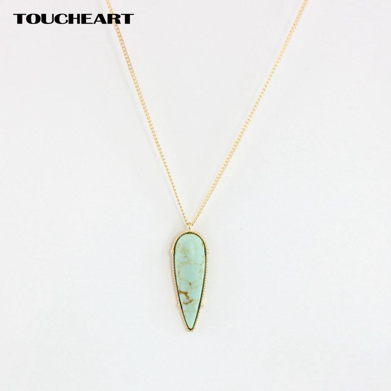 

Pendant Necklaces TOUCHEART Luxury Necklace Long Gold Color & Pendants Femme Jewelry For Women Bijouterie Statement SNE160204