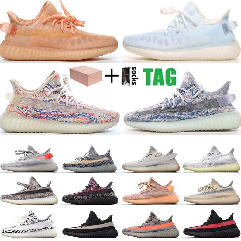 

Top Quality Kanye yeezy boost 350 V2 yeezys Running Shoes Stone Zebra Cinder True Form Static Reflective Mono Ice 2021 Mens Womens Sport Trainer Sneaker With BOX, 20