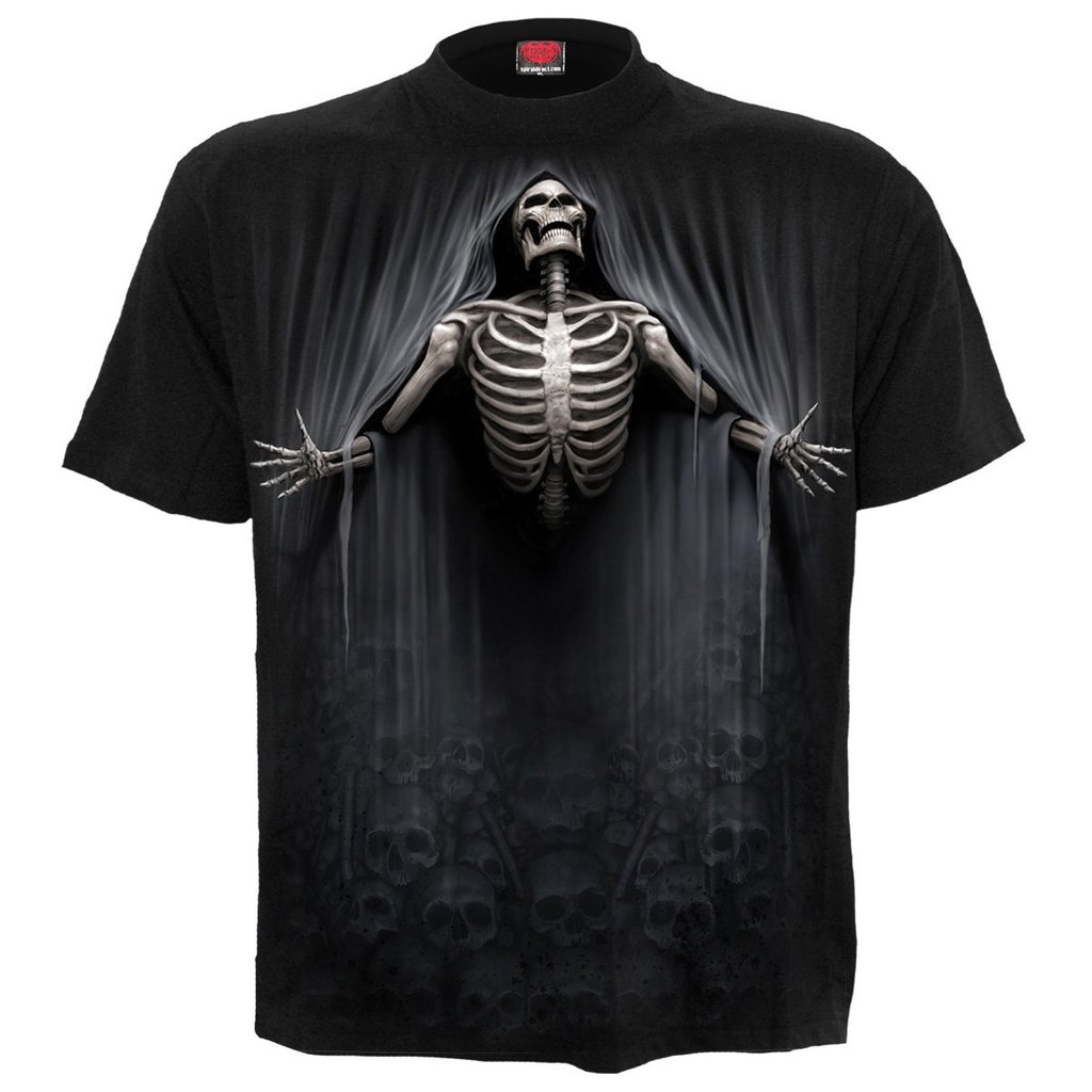 

Skull Demon Pattern Men' 3D Printed T-shirt Visual Impact Party Top Streetwear Punk Gothic Round Neck High Quality American Muscle Style Short Sleeve, White