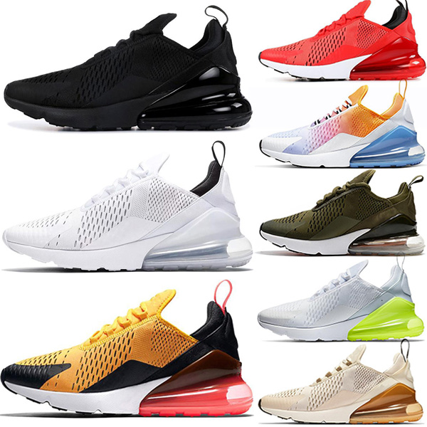 

270s Cushion Mens Running Shoes Bred Triple Red Black White Olive 27c Sports Sneakers Rainbow Women Trainers Breathable Chaussures, 31
