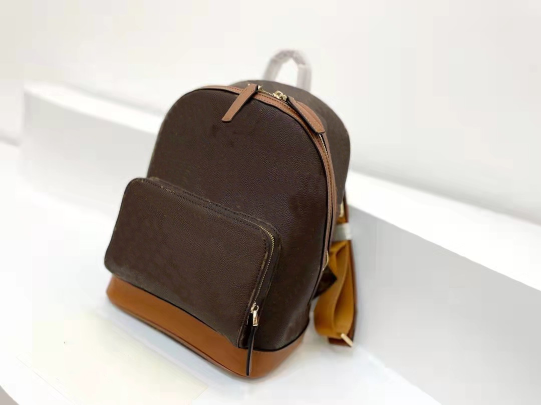 

Leather Backpack Fashion Girl Woman Handbag Color Contrast with Old Flowers Bags Women Girls Handbags Luxury Designer Canvas Backpacks, Customize