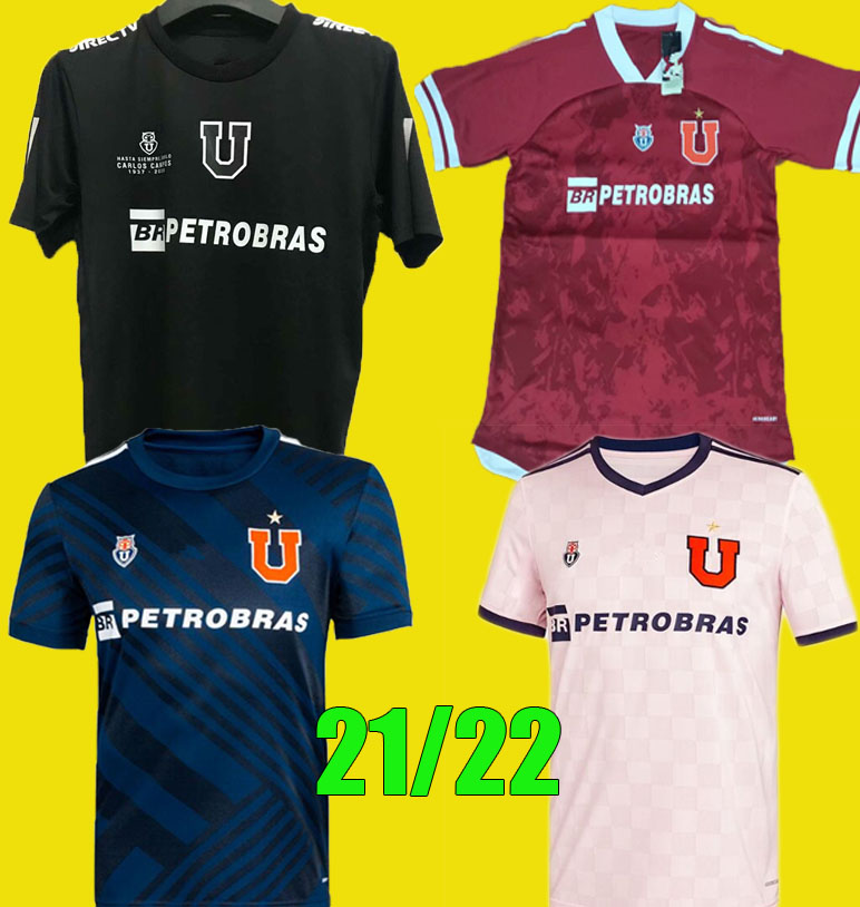 

Edition U 2021 2022 Club Universidad de Chile soccer jerseys kits 21 22 SOTELDO HENRIQUEZ BEAUSEJOUR ECHEVERRIA UBILLA boy football shirt, 21/22 home