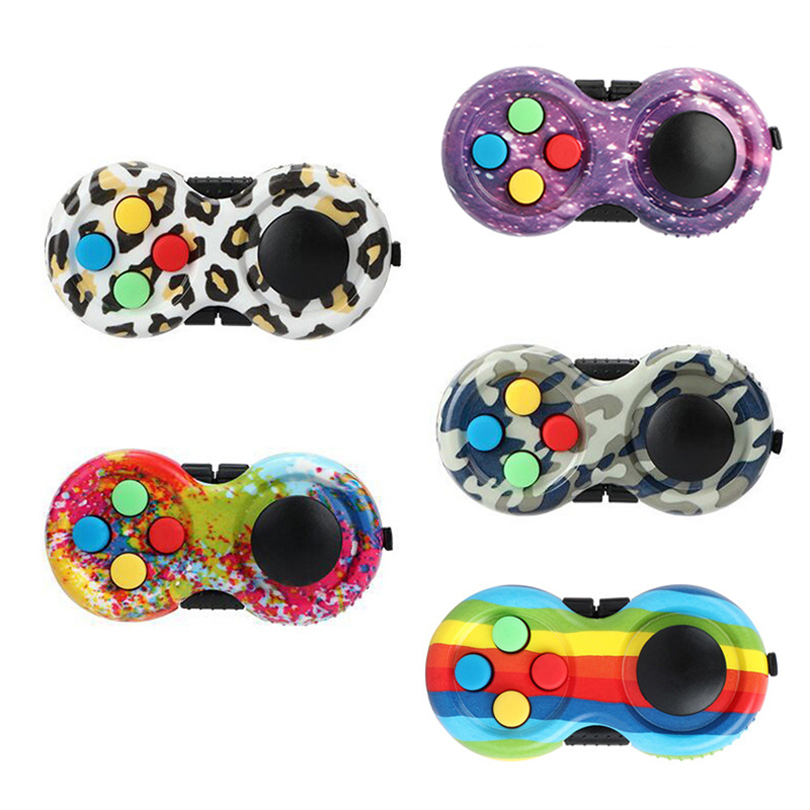 

Fidget Pad Sensory Toy Fidgets Retro Classic Rainbow Controller Pads Fidgeting Blocks Spinner Toys for Kids Adults ADHD ADD OCD Autism Anxiety Stress Relief - B200