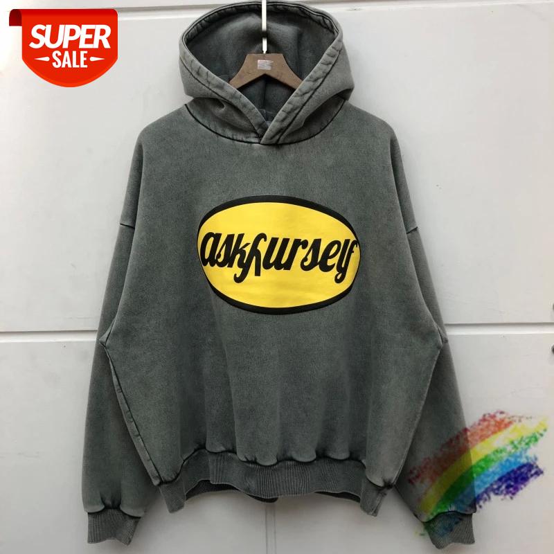 

Heavy Fabric Foaming Printing ASKYURSELF HOODIE PUFFY VINTAGE Logo PRINT Sweatshirts Men Women HEAVY WEIGHT Hoodies Pullovers #Xr2P, Black
