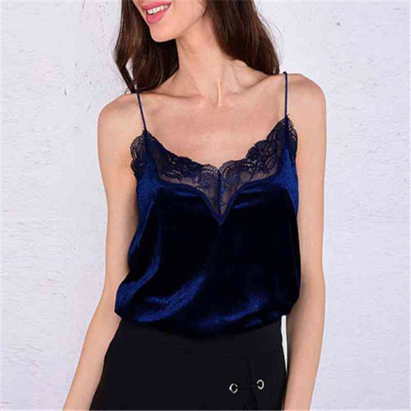 

v-neck solid silk womens camis sleeveless lace velvet vest summer night underwear nightwear sleepwear casual tank, White