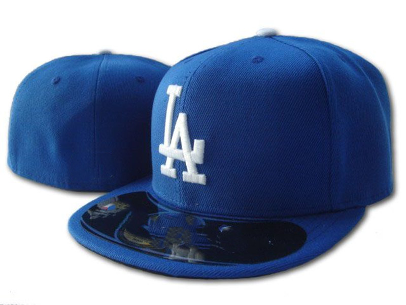 

2021 Summer Outdoor Sport Fitted Hats LA letter Baseball caps gorras bones men women Casual, Blue;gray