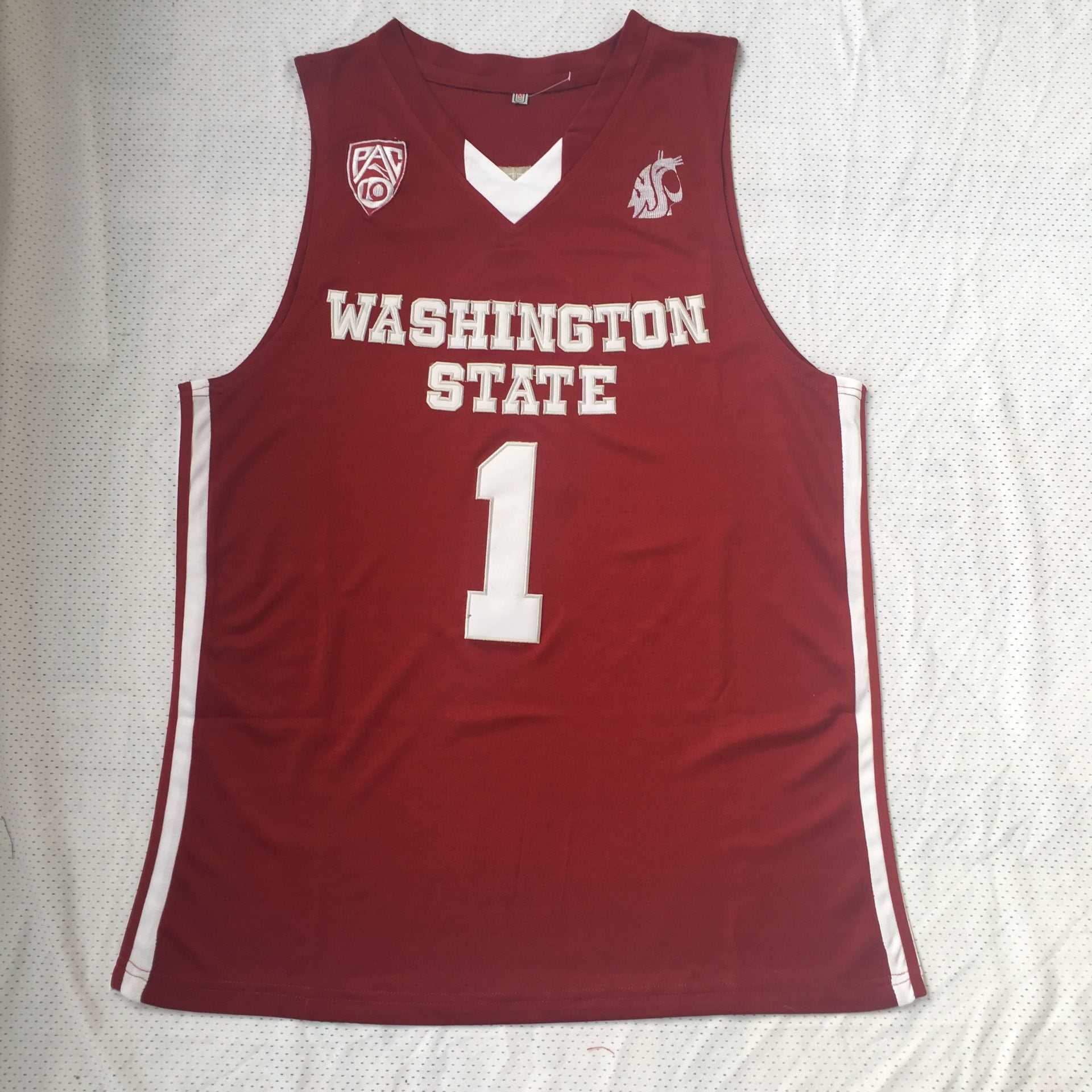 

Washington State Klay Cougars Thompson College Basketball Jerseys Georgetown Hoyas Ewing 33 Mens #13 Wilt Chamberlain Harlem Globetrotters, Picture
