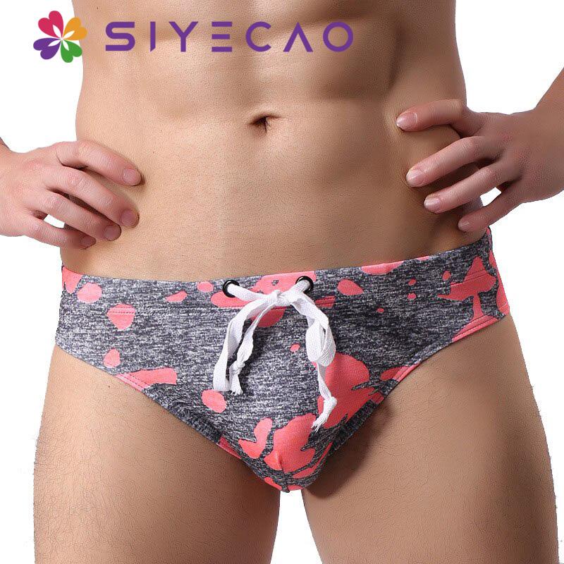

Underpants Sexy Underwear Men Briefs Camouflage Breathable Mid-rise Male Panties Men's Trunks Jockstrap, Black;white