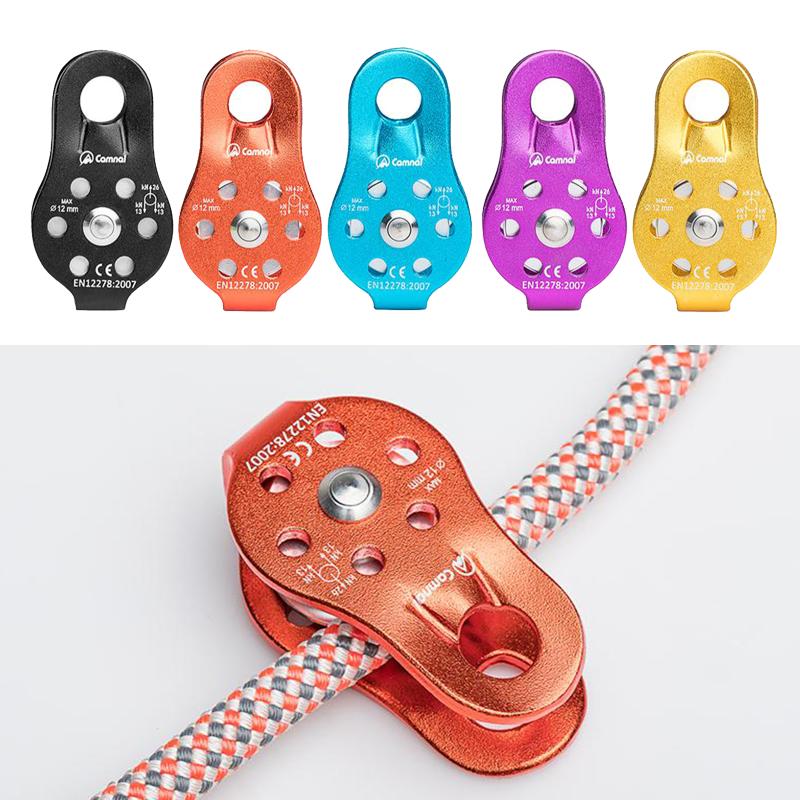 

Cords, Slings And Webbing 26KN Micro Climbing Pulley General Purpose Small Aluminum Rope Pulleys For