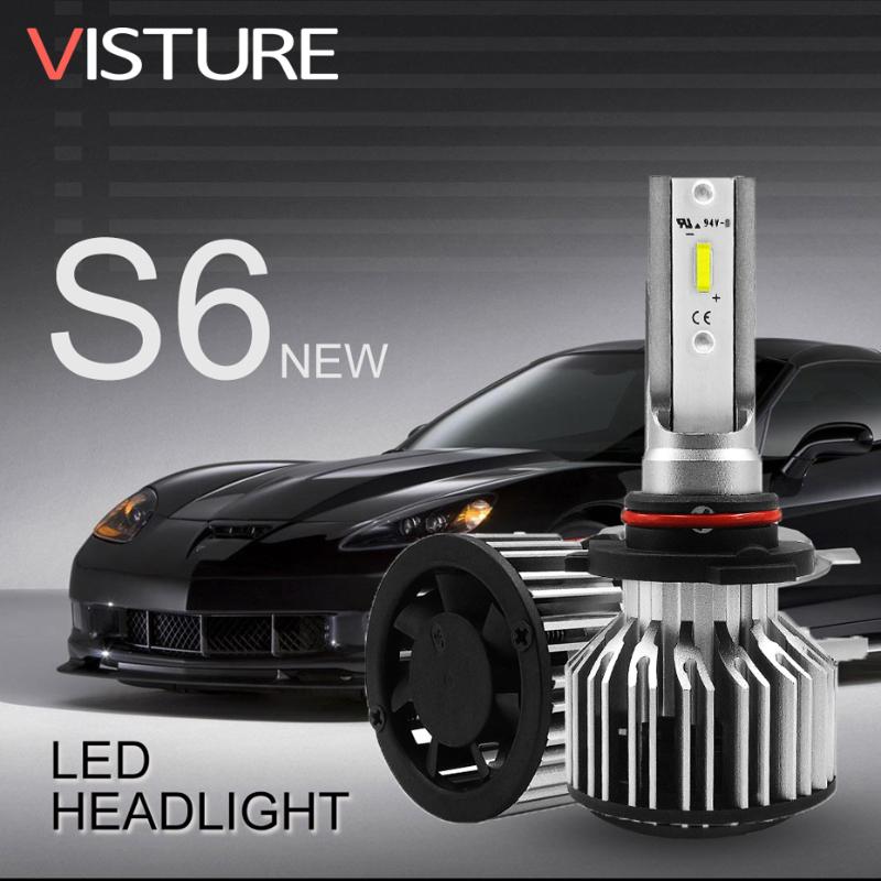 

Car Headlights Led Headlight CSP H7 H4 H1 H11 H3 H13 9006 9007 10000LM 6500K 6000K 12V 24V Auto Headlamp Light Bulb Visture S6
