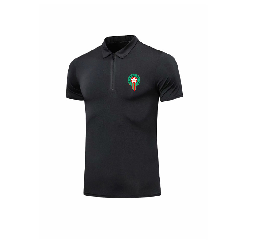 

Morocco Newest Fashion Design Polo Men's Soccer Polo T shirt Short Sleeve Polo Quick-dry T-Shirt Wholesale, White;black