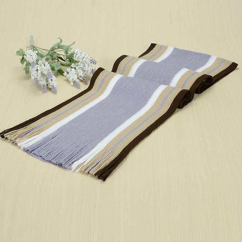 

Scarves Men Classic Cashmere Shawl Winter Warm Fringe Stripe Tassel Long Soft Scarf 85WB