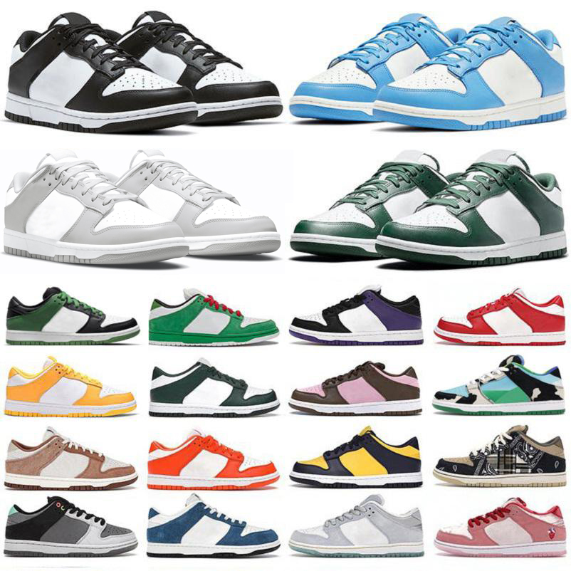 

Designer mens Casual Shoes sneakers UNC Coast Blue White Black low platform Shoe Trail Syracuse Green Grey Fog Sail Mummy men women dunks low trainers sports sneaker, Pay for box