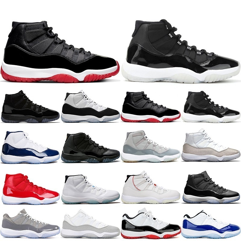 

jumpman 11 11s Cap and Gown Men Women Basketball Shoes 25th Anniversaty Bred Low Concord 45 UNC Trainers Sports Sneakers Size 36-47, 19 low navy snakeskin 40-47
