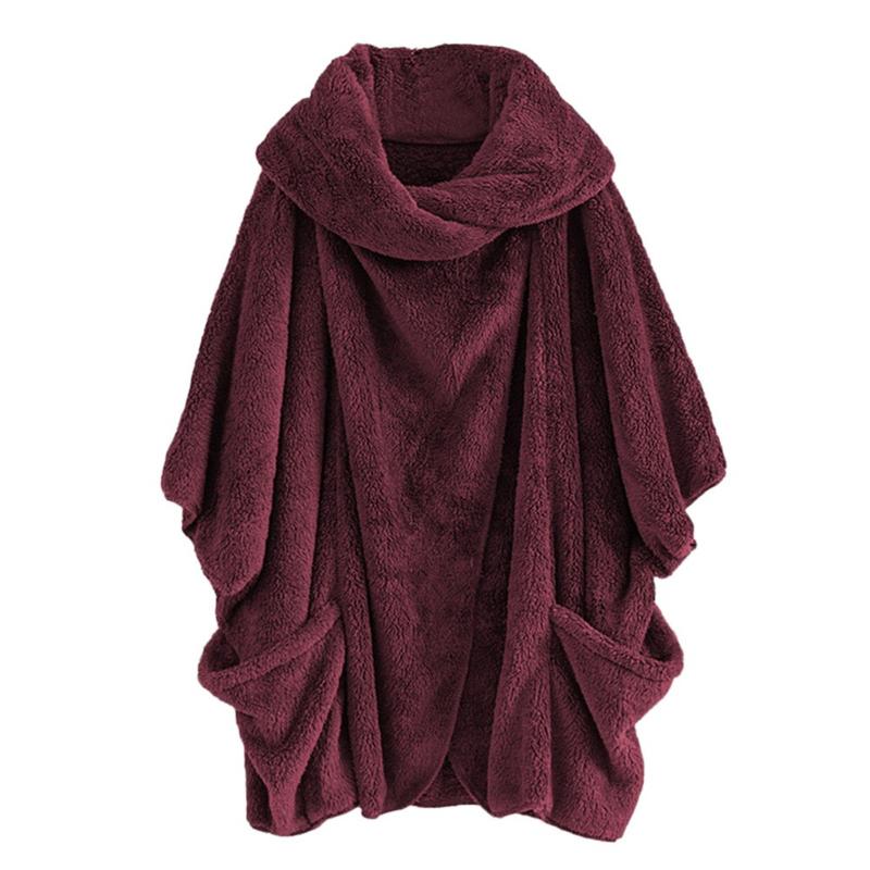 

Women's Hoodies & Sweatshirts Women Autumn Winter Plush Warm Fluffy Double Pullover Loose Soft Thick Hoodie Tops For Teens Jackets, Black